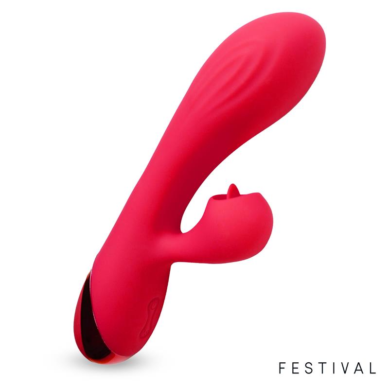 FESTIVAL Turna Vibrador USB Rojo
