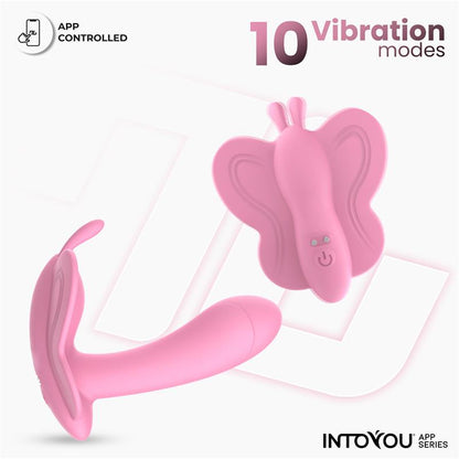 INTOYOU APP SERIES Wingy Estimulador Mariposa con APP Rosa