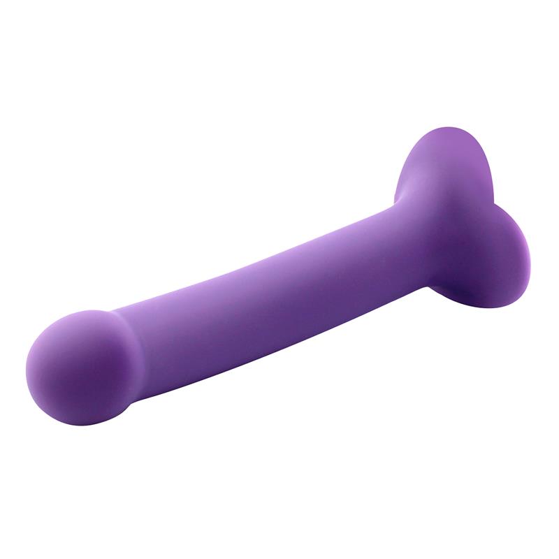 ACTION Bouncy Dildo Silicona Líquida Hiper Flexible 7 - 18 cm Talla M Púrpura