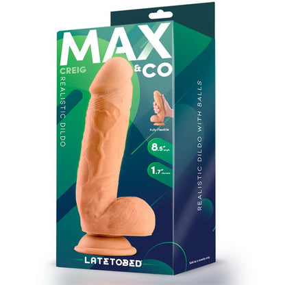 MAX & CO Creig Dildo Realista con Testículos 8.5" Natural