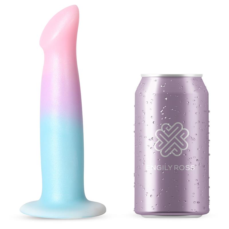 DILDOX BY ENGILY ROSS Dildo con Vibración y Ventosa Color Degradado 17 cm