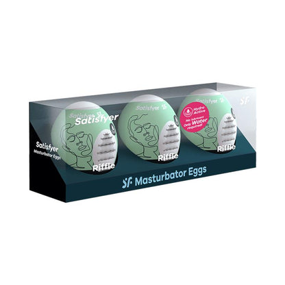 SATISFYER Set 3 Huevos Masturbadores Modelo Riffle