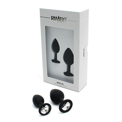 RIMBA TOYS Set de 2 Plugs con Joya Berlin Negro