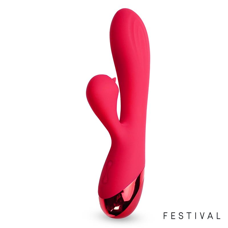 FESTIVAL Turna Vibrador USB Rojo