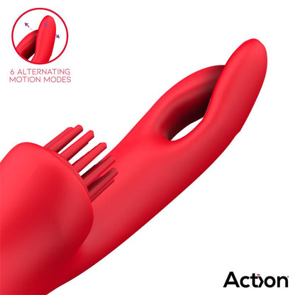 ACTION Bilma Vibrador con Movimientos Alternantes y Brushing 4 Motores