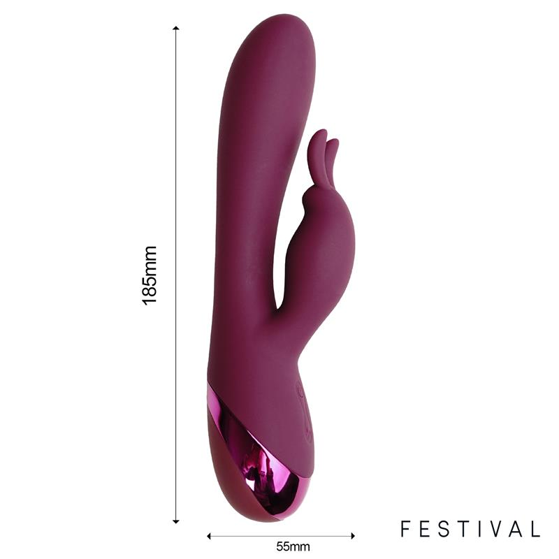 FESTIVAL Brole Vibrador USB Rojo