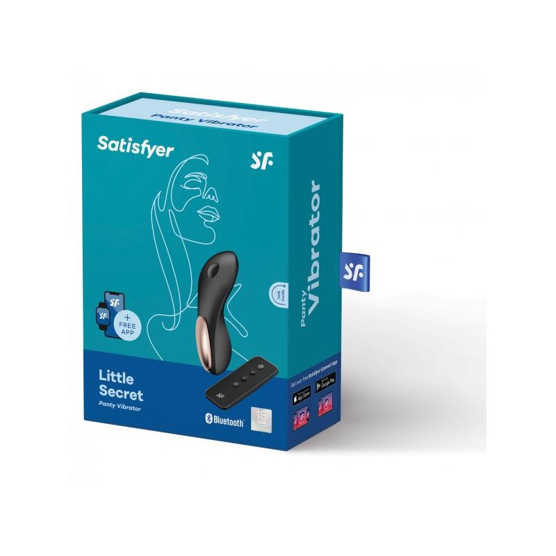 SATISFYER Little Secret Panty Estimulador de Braguita con Control Remoto y APP