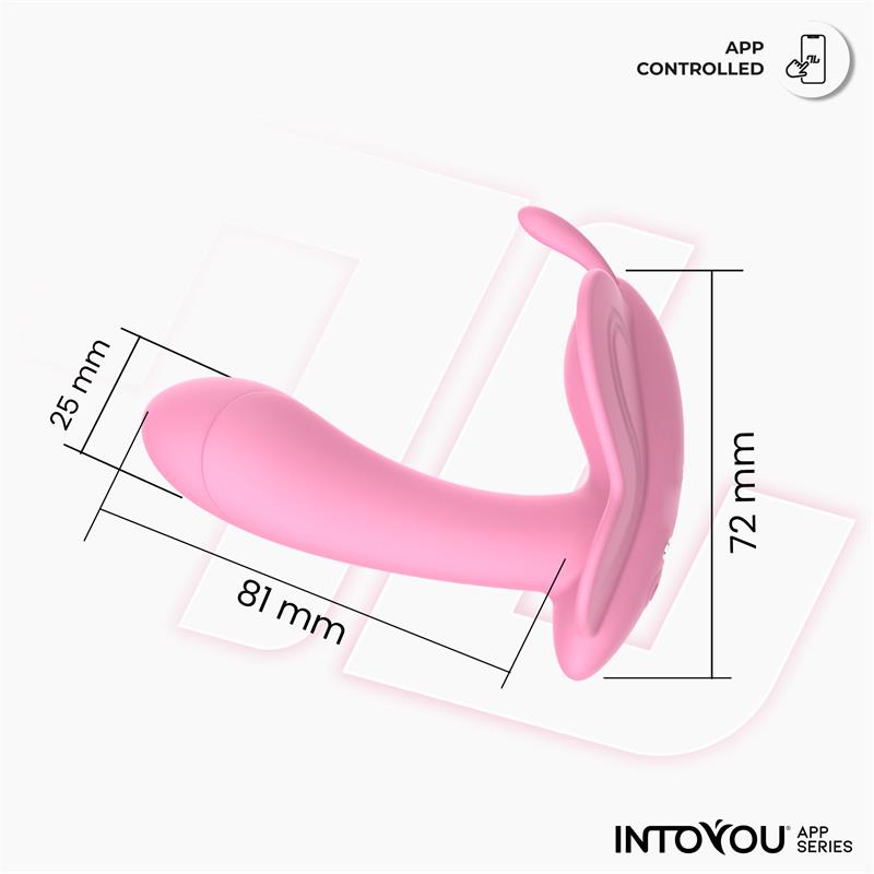 INTOYOU APP SERIES Wingy Estimulador Mariposa con APP Rosa