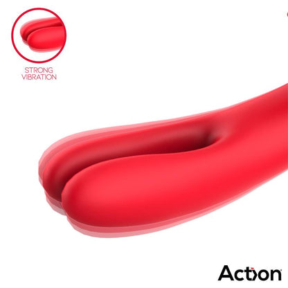 ACTION Bilma Vibrador con Movimientos Alternantes y Brushing 4 Motores