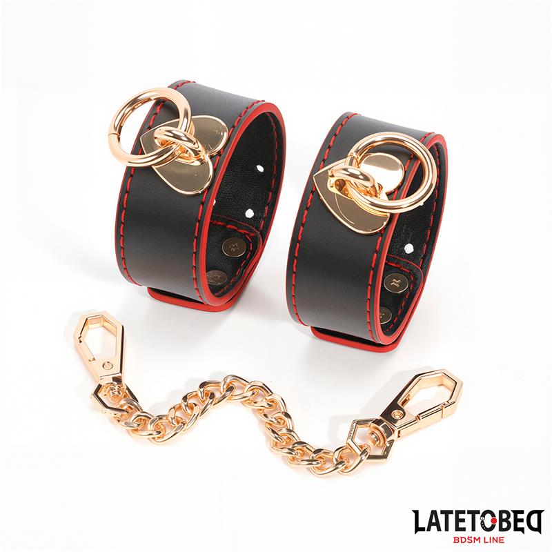 LATETOBED BDSM LINE Esposas con Cadena Dorada