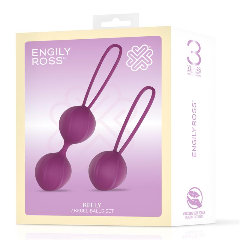 ENGILY ROSS Kelly Bolas Kegel Silicona Púpura