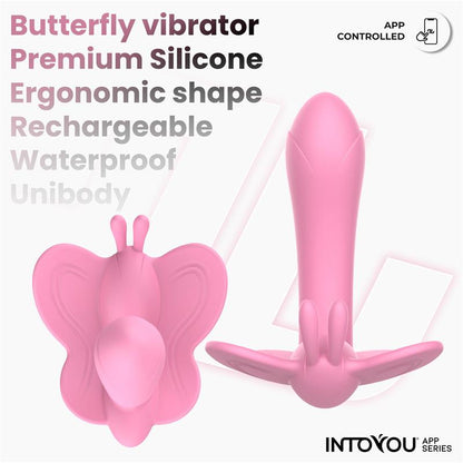 INTOYOU APP SERIES Wingy Estimulador Mariposa con APP Rosa