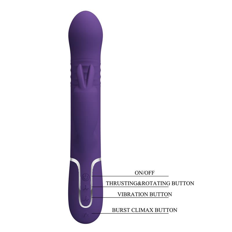 PRETTYLOVE Coale Vibrador con Thursting y Bolas Rotatorias