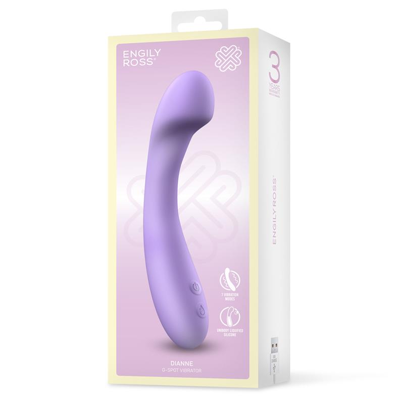 NGILY ROSS Dianne Vibrador Silicona Líquida Unibody Punto G Flexible USB