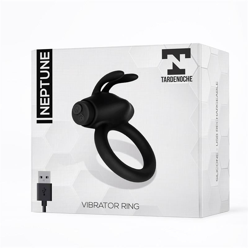 TARDENOCHE Neptune Anillo Vibrador Silicona Recargable USB