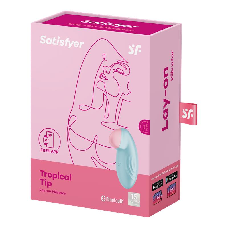 SATISFYER Tropical Tip con APP Satisfyer Connect Light Blue