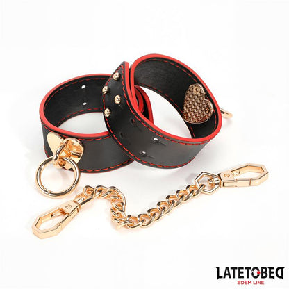LATETOBED BDSM LINE Esposas con Cadena Dorada
