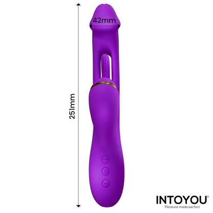 NTOYOU Siter 2.0 Vibrador con Lengua Flapping, Golpeteo y Cabezales Intercambiables