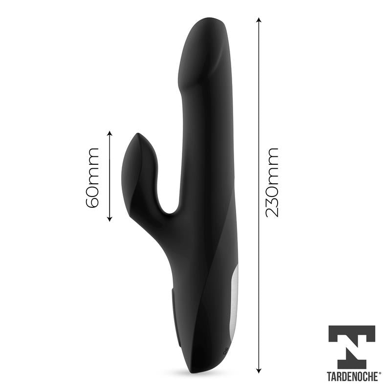 TARDENOCHE Squidy Vibrador Función de Movimiento Up and Down y Bolas Rotadoras USB Silicona