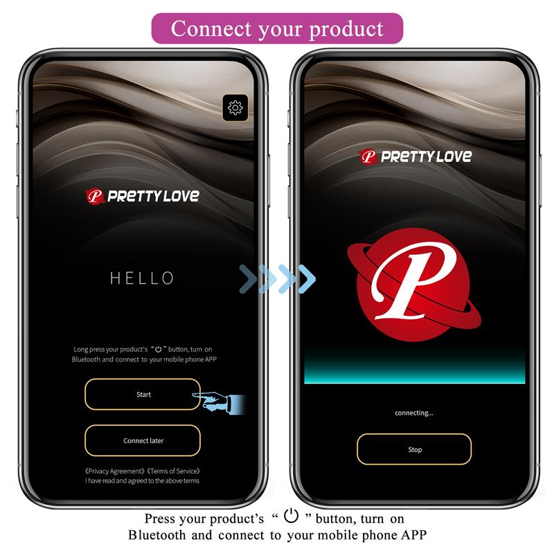 PRETTYLOVE August Vibrador de Parejas con App Lila