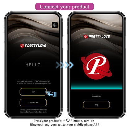 PRETTYLOVE August Vibrador de Parejas con App Lila