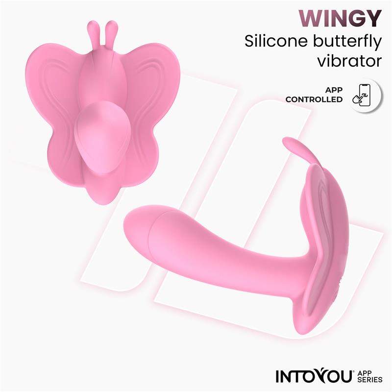 INTOYOU APP SERIES Wingy Estimulador Mariposa con APP Rosa