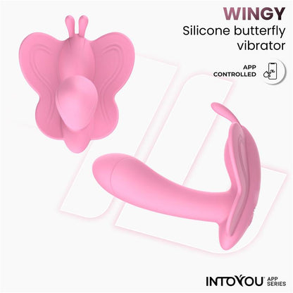 INTOYOU APP SERIES Wingy Estimulador Mariposa con APP Rosa